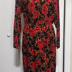 Women's Red and Black Dress